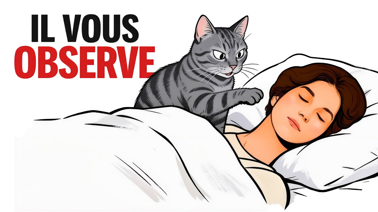 Votre chat vous observe pendant que vous dormez. Et ce n'est pas pour la raison que vous croyez