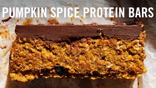Pumpkin Spice Protein Bars! | EASY HIGH PROTEIN SNACK