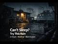 Heavy Rain Sounds & Fan Noise for Sleep 🌧️ Rooftop Ambience (2 Hours) | Deep Sleep, Study, Relax