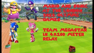 Mario And Sonic At The London 2012 Olympic Games Team Megastar In 4X100 Meter Relay