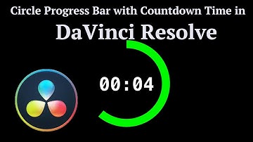 Circle Progress Bar with Countdown Timer in DaVinci Resolve | Download Template for free