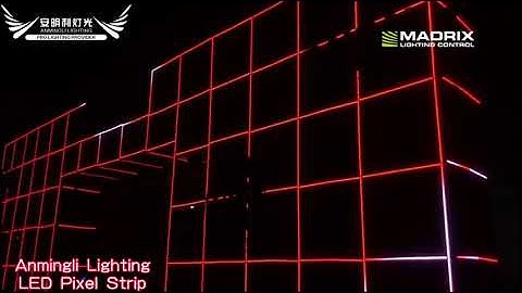 AL-DC180IP LED DMX Pixel Mapping Strip Bar Outdoor | Dalian Beer Festival China Budweiser Booth