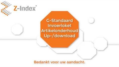 Snel Aan De Slag G-Standaard Invoerloket - Up- en Download