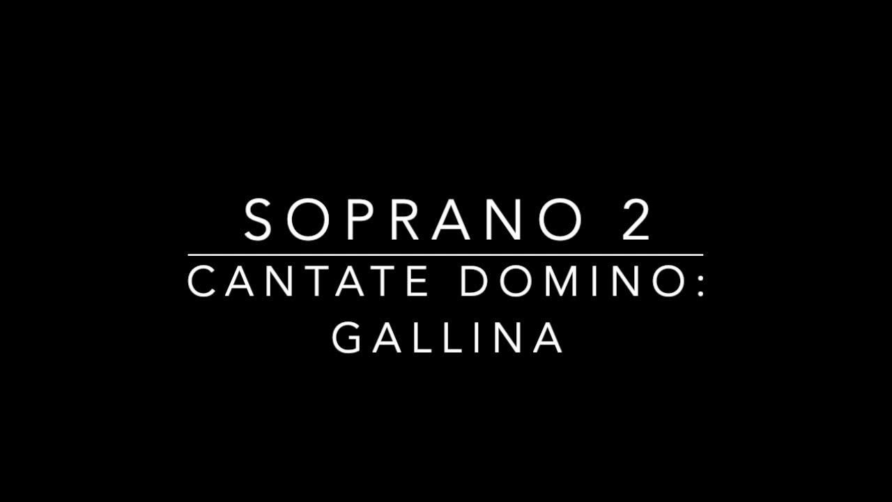 Cantate Domino: Soprano 2 Cantate Domino: Soprano 2