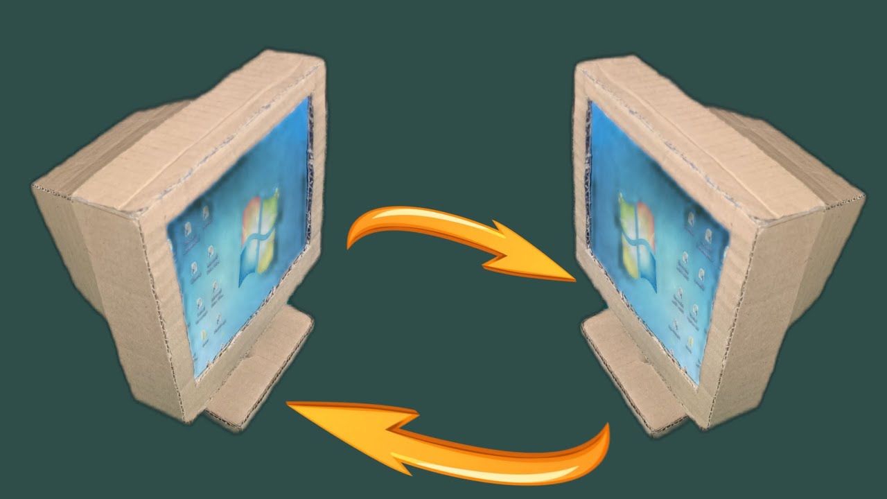 How to Make a Windows Monitor From Cardboard | Handicrafts from Cardboard