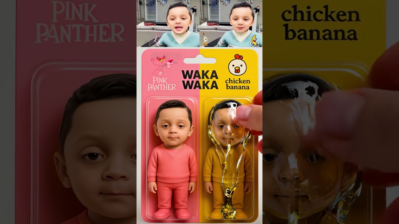 Unboxing Glue Waka Waka Pink Panther X Chicken Banana
