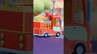 Wheels On The Fire Truck #shorts #kidssongs #worldofbabies #nurseryhymes #cartoonvideo #vehicles
