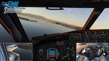 MSFS | Flying one of the hardest visual approach in the world with stunning views | SBRJ | PMDG 737