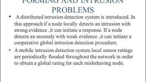 A Secure intrusion detection system in manets