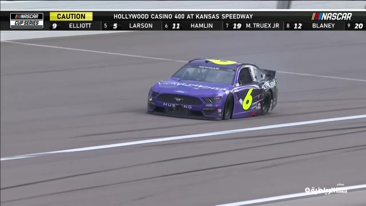Ryan Newman Spins at Kansas - 2021 NASCAR Cup Series