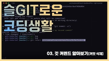 Git 튜토리얼 (슬Git로운 코딩생활 팀) 03-2. 깃 커멘드 알아보기 [HGU SW 중심대, 한동대 SW중심대학 사업단]
