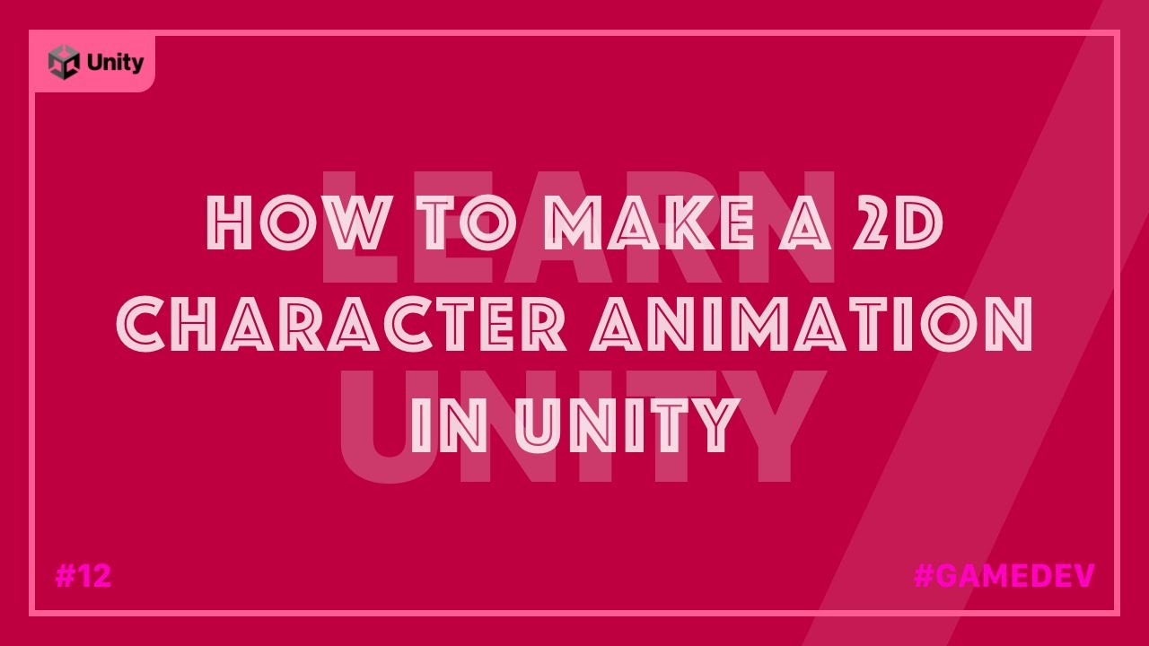 How to animate your 2D character in unity - YouTube