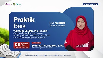 H1: Webinar Optimalisasi Penggunaan Koding dan Kecerdasan Artifisial untuk Inovasi Pembelajaran