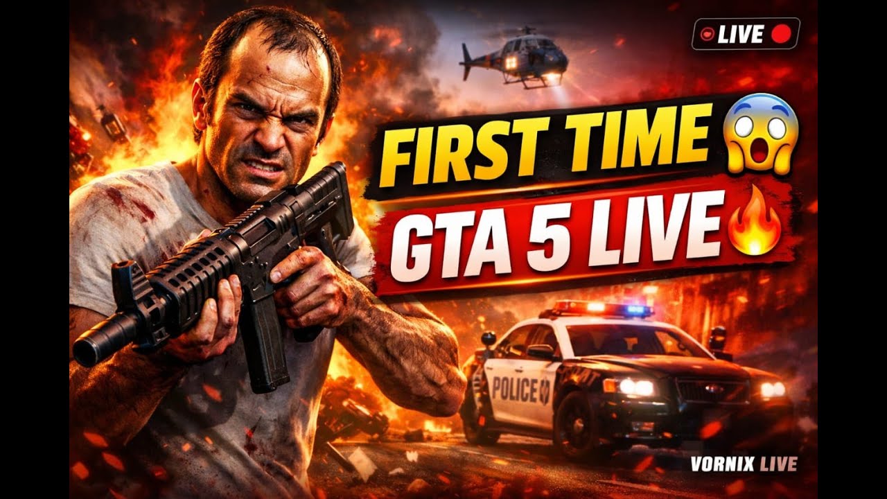 GTA 5 LIVE 🔥 | Aaj Sabse Hard Mission | Hindi Commentary | Vornix Live   