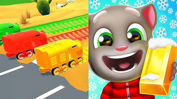 Shape shifting VS Talking Tom Gold Run - All Level Gameplay Android iOS Ep5