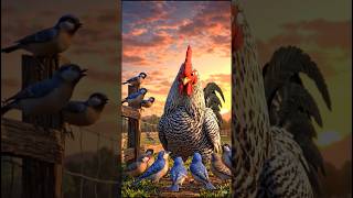 chidiya aur murga🐓 and 🐦 #trending #ai #viral #video #animals #animation #shorts