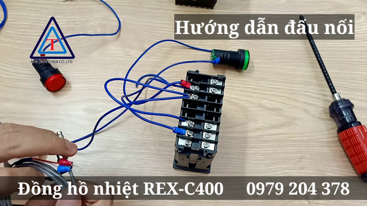 Hướng dẫn đấu nối đồng hồ nhiệt RKC REX C400