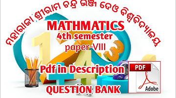 BSC 4th semester Mathematics paper-8(Numerical methods and scientific computing)NOU UNIVERSITY-2022