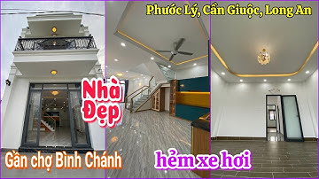 Bán nhà đẹp sổ hồng riêng đường Đinh Đức Thiện Gần chợ Bình Chánh | Cần Giuộc, Long An |hẻm ôtô
