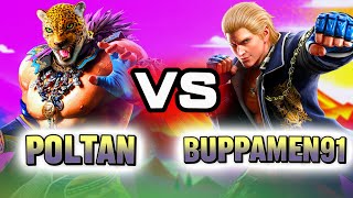 T8  King vs Steve | POLTAN VS buppamen91 | Tekken 8 High Level Gameplay