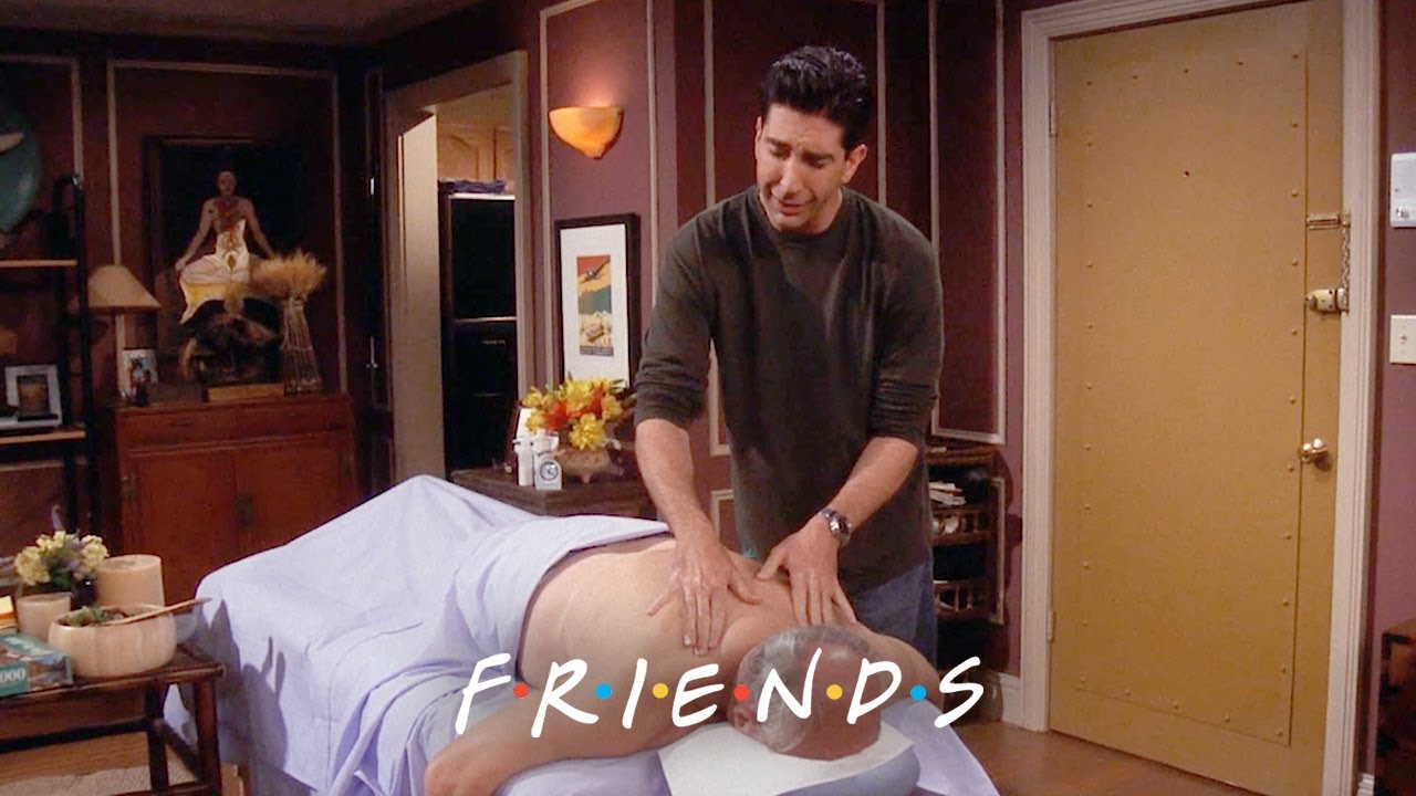 Ross Has to Massage an Old Man Friends YouTube