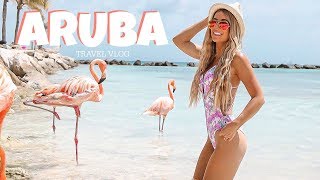 ARUBA TRAVEL VLOG 2018--GOT BIT BY A FLAMINGO