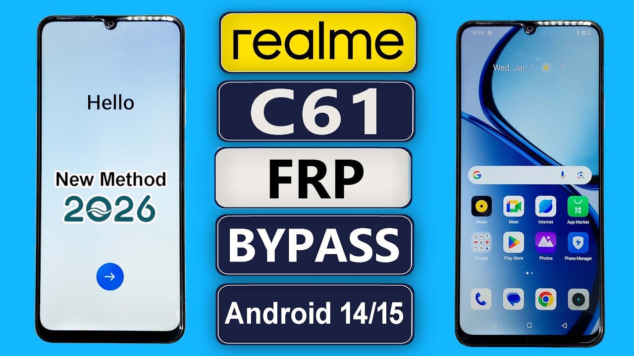 Realme C61 Frp bypass Android 14/ 15 | Realme Android 15 FRP Bypass Without Pc Method 2026