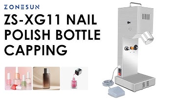 ZONESUN ZS-XG11 Compact Nail Polish Bottle Capping Machine Beauty Product Sealing Machine