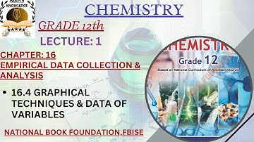 16.4GRAPHICAL TECHNIQUE & DATA OF VARIABLE|UNIT:16|EMPIRICAL DATA COLLECTION|CLASS12|CHEMISTRY|FBISE