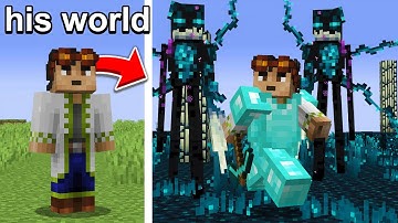 I Added the Sculk Horde Mod to his Hardcore World...