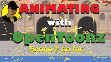 Animating with OpenToonz Tutorial - Scene 2 so far