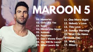 Maroon 5 greatest hits 2024 - 1 Hour Playlist