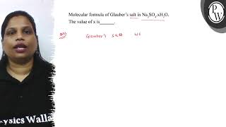 Molecular formula of Glauber's salt in \\( \\mathrm{Na}_{2} \\mathrm{S...
