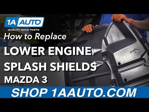 How to Replace Lower Engine Splash Shields 03-09 Mazda 3