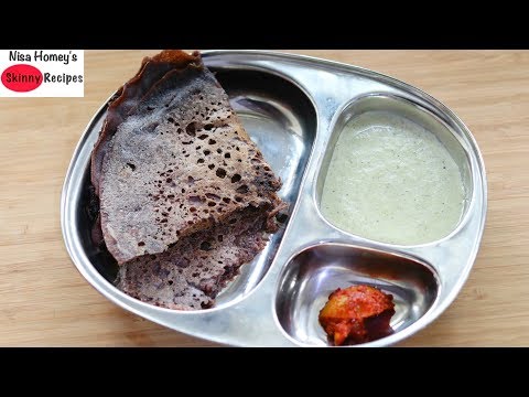 instant-ragi-dosa-recipe---how-to-make-ragi-neer-dosa---weight-loss-millet-recipes-|-skinny-recipes