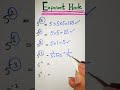 Exponent hack #maths #shorts #shortsyoutube