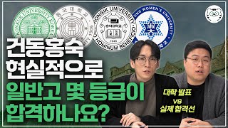 건동홍숙, 현실적으로 일반고에서 몇 등급이면 합격하나요? 합격하려면 모르면 안되는 전형 특징은 무엇일까요? [대학별 합격 가이드 몰아보기]
