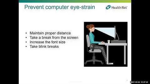 One Minute of Wellness: Prevent Computer Eye Strain - California | Health Net