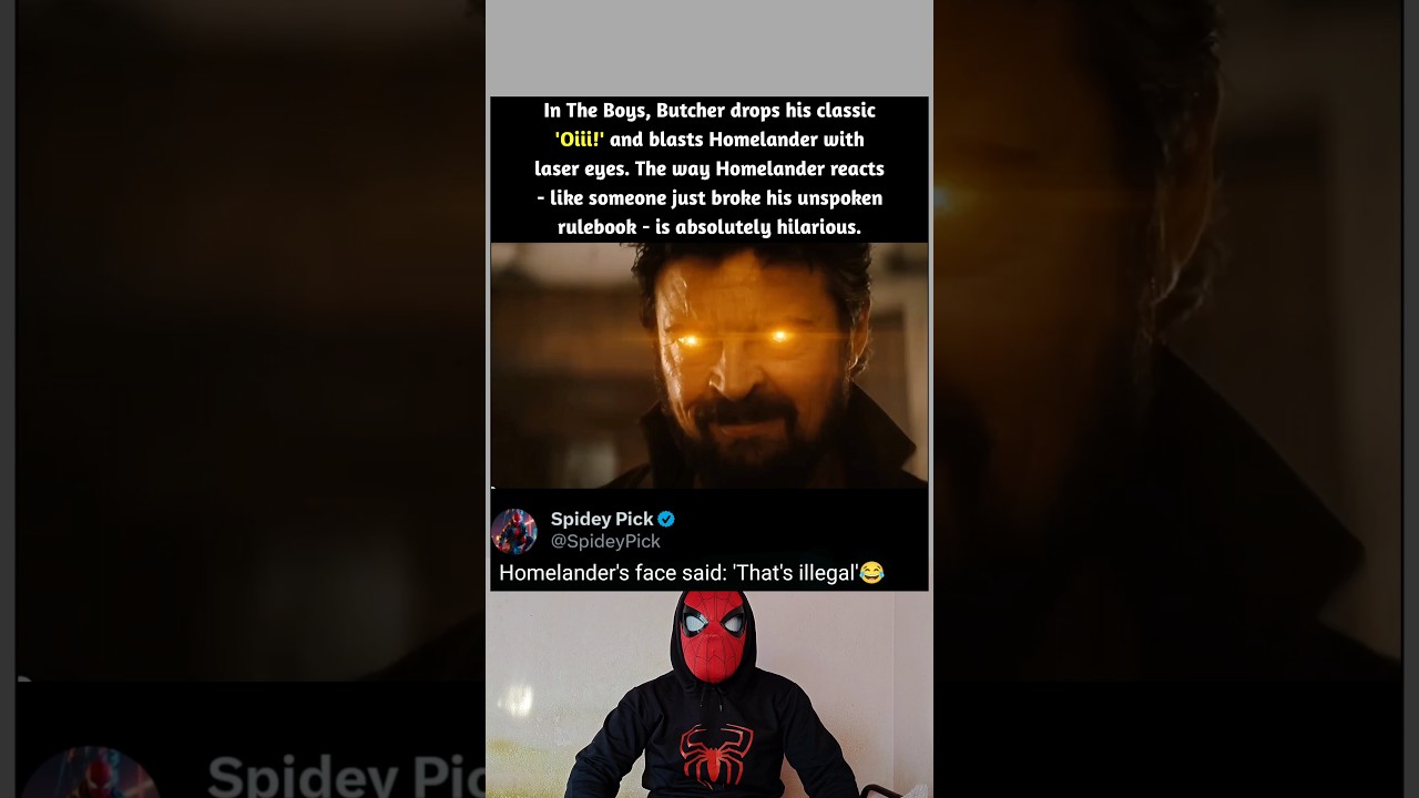 In The Boys (2019) - Butcher's "Oiii" & Laser Eyes Shock Homelander😂