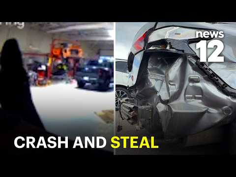 Thieves crash into dealership, steal vehicle from showroom