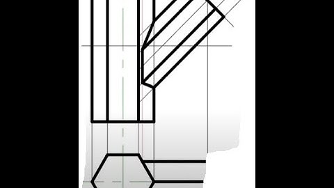 How to Construct the Interpenetration of a Two Hexagon Pipe Joining each other at 45 degrees
