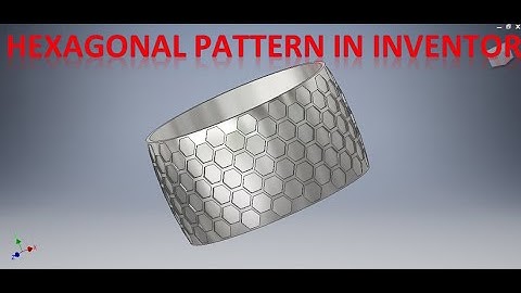 Hexagonal Pattern on Circular Profile in Autodesk Inventor || Autodesk Inventor drawings Tutorials