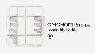 OMCHOM S103-HR๏ผ80in๏ผ Kitchen Storage Cabinet Assembly Video