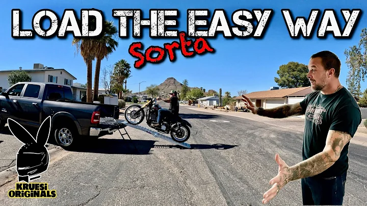 How to load a Harley  into a truck bed by yourself