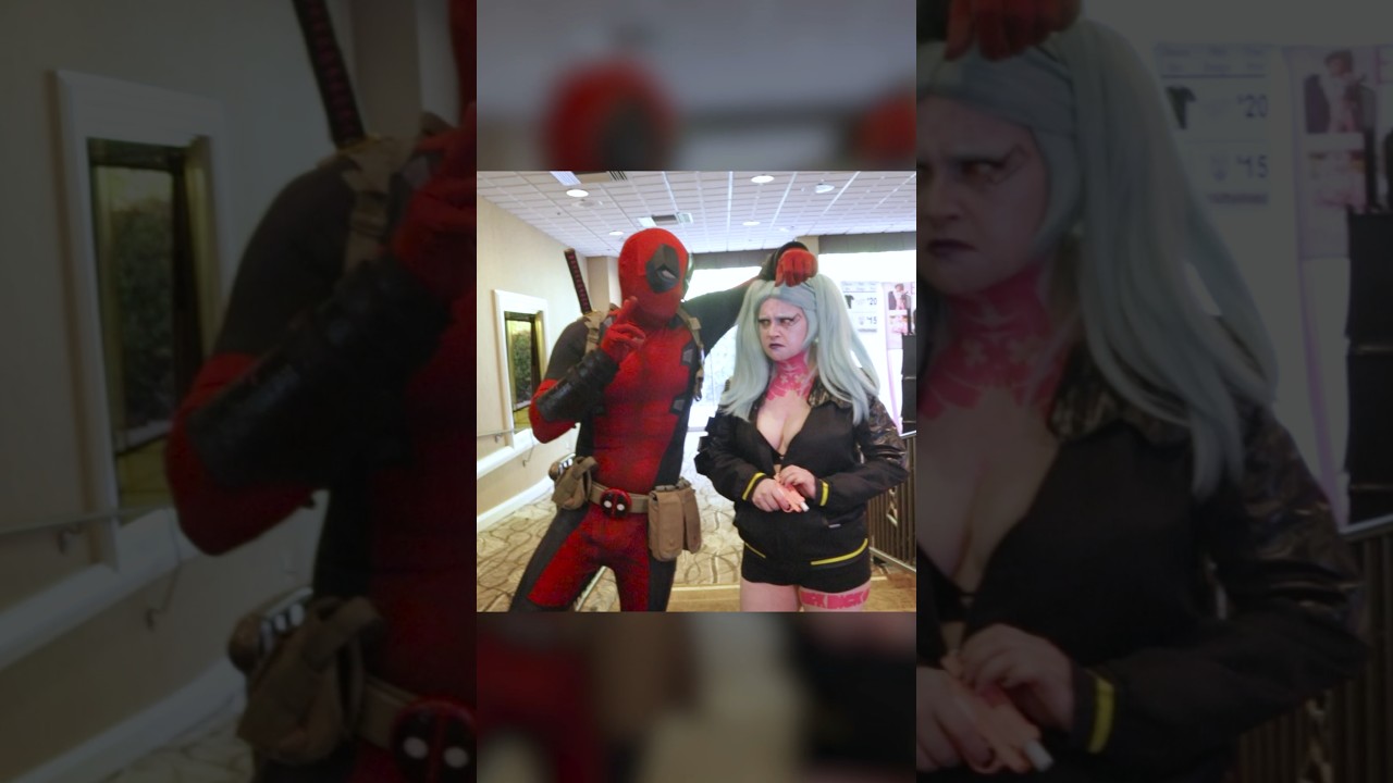 Will the Deadpool rizz work on Rebecca? 😬 #deadpool #cyberpunkedgerunners #cosplay