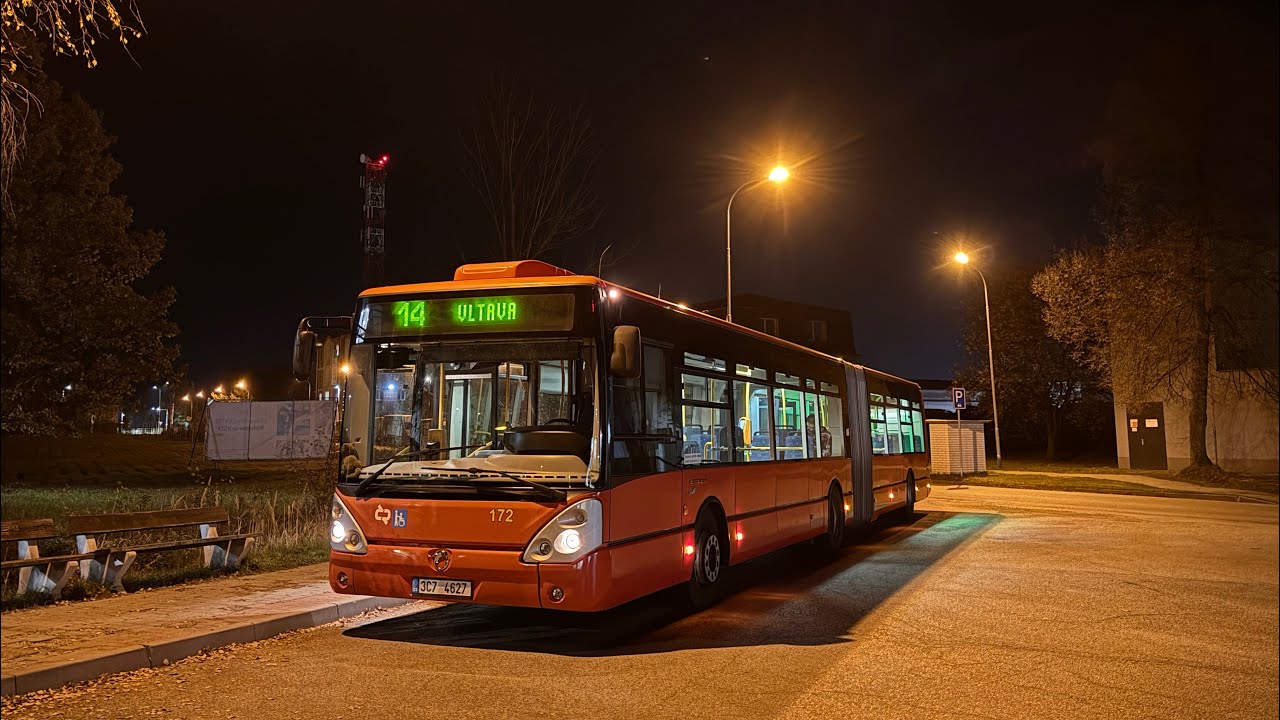 České Budějovice | linka č. 14 | večerní
