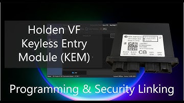 Holden VF Commodore Keyless Entry Module (KEM) Programming and Security Linking