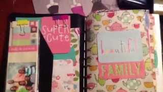 SuperCute Novelty planner 2015 set-up