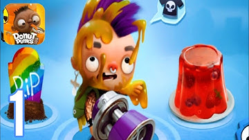 Donut Punks: Online Epic Brawl - Gameplay Walkthrough Part 1 (Android, iOS)