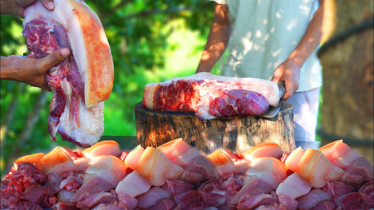 Pork Curry Northeast Style | Oaksha Thongba Recipe | Countryside Cooking